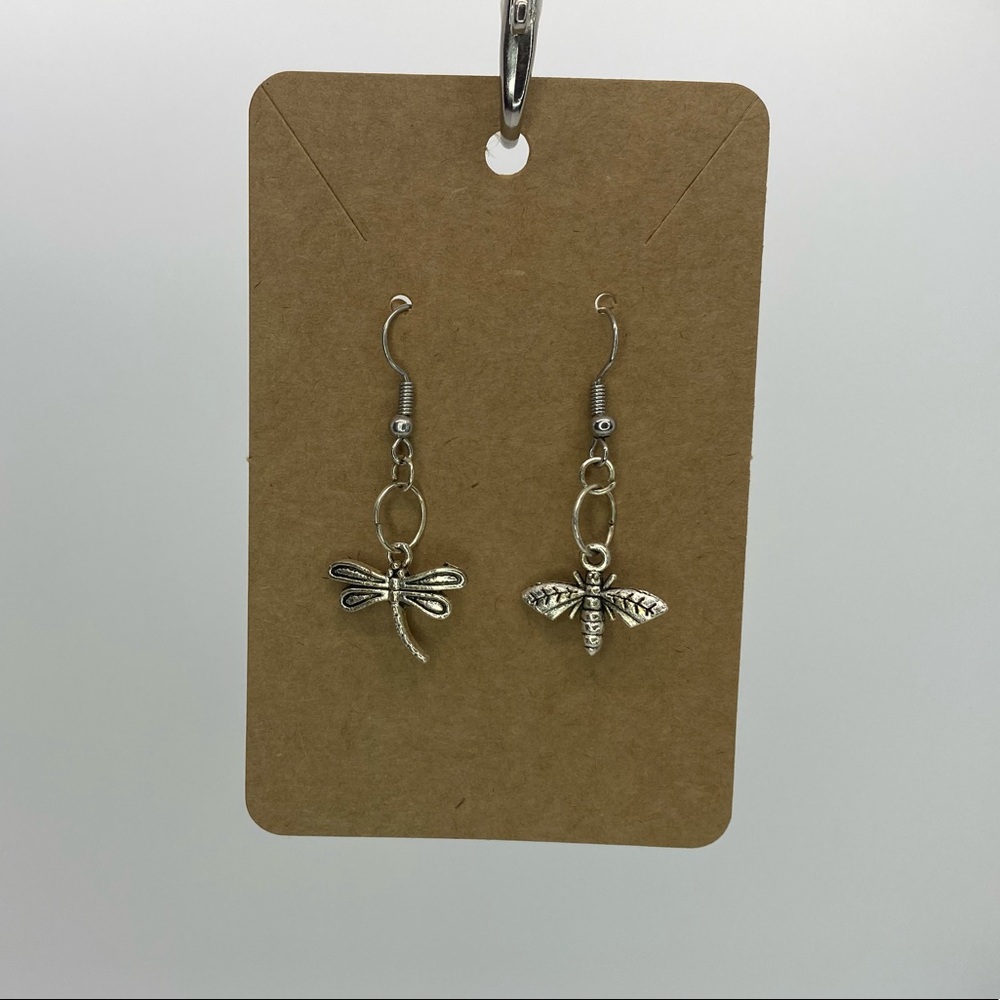 Mismatch Bee and Dragonfly Earrings